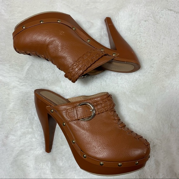 Charles Albert Faux Leather Clogs Size 9 - Picture 11 of 15